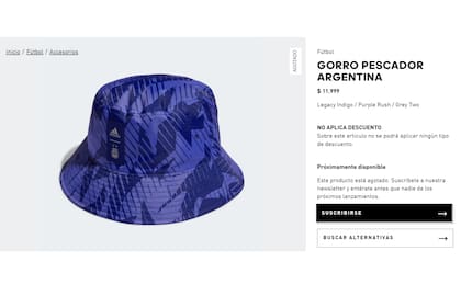 El gorro piluso de la selección argentina está agotado