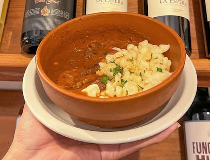 El goulash, un plato típico que no podía faltar.