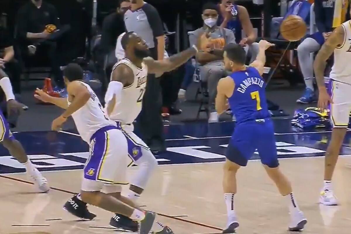 El gran "no look pass" de Campazzo, que deja con las manos vacías a LeBron