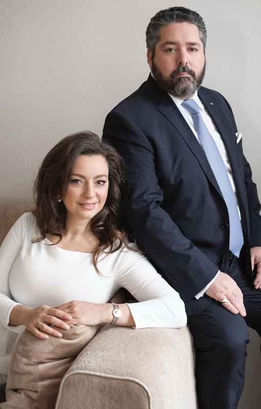 El gran duque Jorge Romanov y su mujer, Victoria Romanova