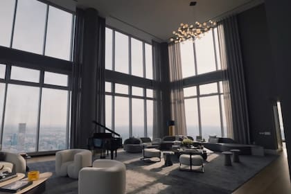 El Gran Salón es el corazón del espacio habitacional de gran lujo