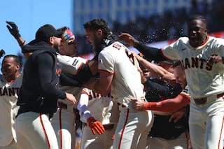 El grand slam de Eldridge culmina remontada y Gigantes se imponen 11 a 10 a Nacionales