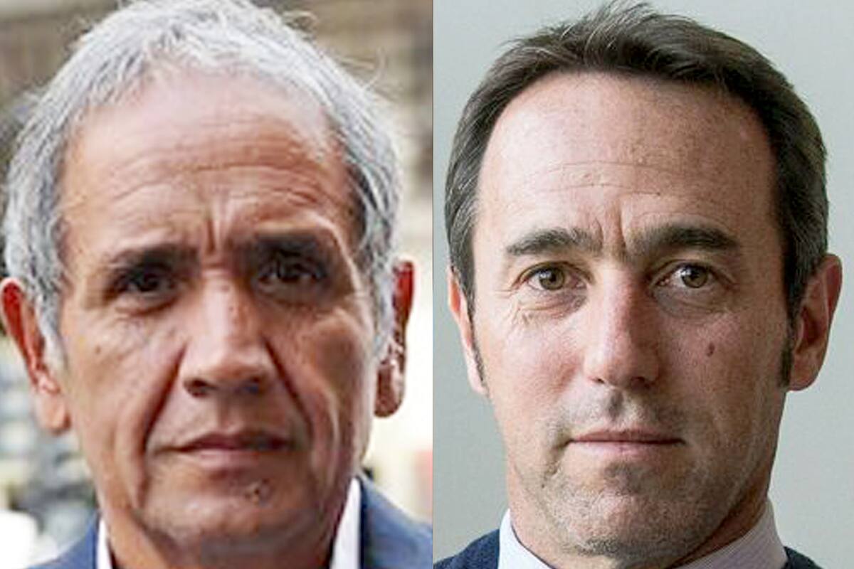 El gremialista bancario Sergio Palazzo y el empresario Marcos Galperin, fundador de Mercado Libre