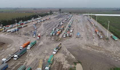 El gremio de Camioneros firmó un acuerdo salarial con un aumento del 11% en tres cuotas de septiembre a noviembre (Foto: Reuters, Marcos Brindicci)