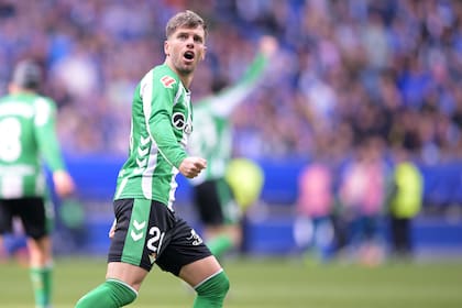El grito de Giovani Lo Celso para Betis que sentenció el 1-1 ante Real Oviedo por la Liga de España
