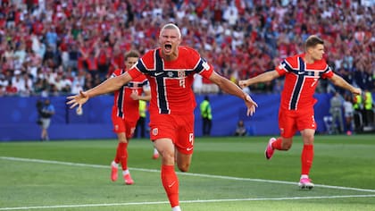 El grito de gol de Erling Haaland para el 1-0 de Noruega sobre Irak por el grupo I del Mundial 2026