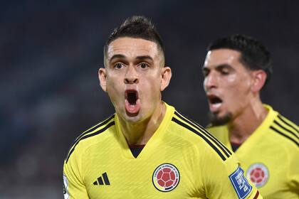 El grito de gol de Rafael Santos Borré, el goleador de la invicta Colombia