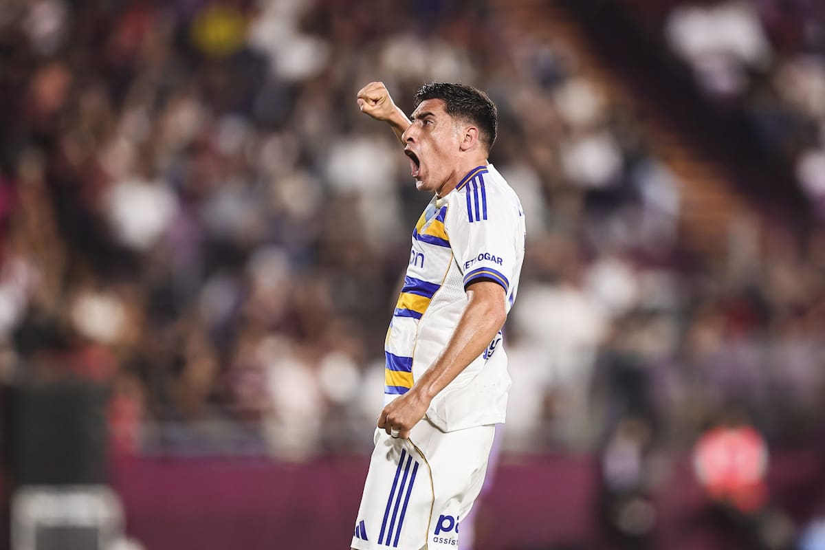 El grito de Miguel Merentiel, el del segundo gol de Boca ante Lanús por el torneo Apertura