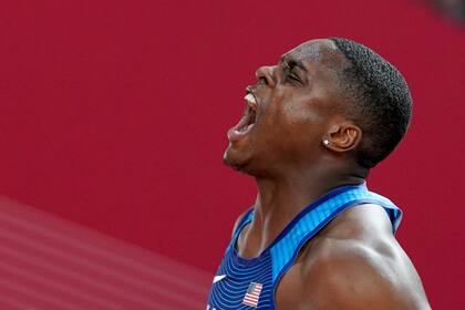 El grito eufórico de Coleman, ganador de los 100 metros