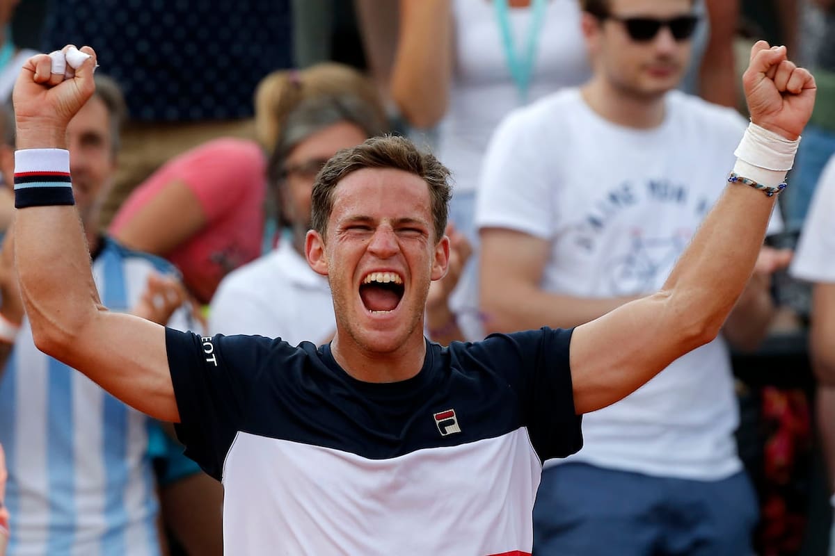 El grito eufórico de Schwartzman luego del triunfo sobre Corid; el Peque aumenta su ilusión en Roland Garros