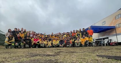 El grupo de brigadistas