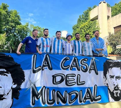 El grupo de amigos se muestra con ganas de iniciar un nuevo Mundial (Foto: Gentileza Agustín Slupski)