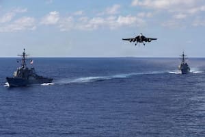 El grupo de ataque del portaaviones estadounidense Gerald R. Ford