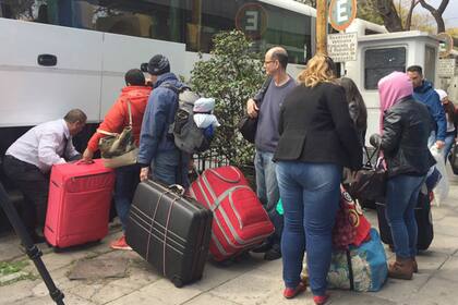El grupo de venezolanos que regresó a Caracas desde Buenos Aires