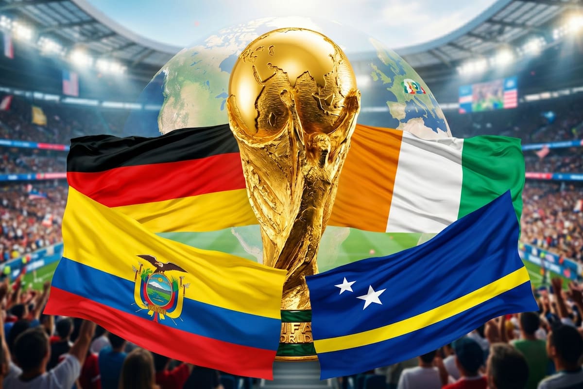 El Grupo E del Mundial 2026 está integrado por Alemania, Curazao, Costa de Marfil y Ecuador