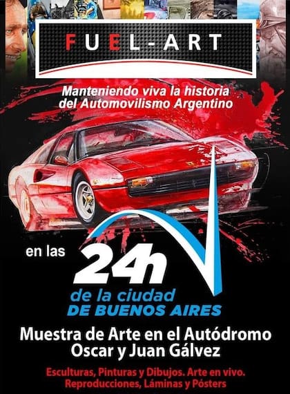 El grupo Fuel-Art nuclea a artistas que representan la historia del automóvil