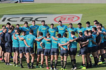El grupo unido, en el día previo al estreno en el Rugby Championship: 23 de los 30 convocados para jugar contra Nueva Zelanda integraron el plantel de Jaguares este año.