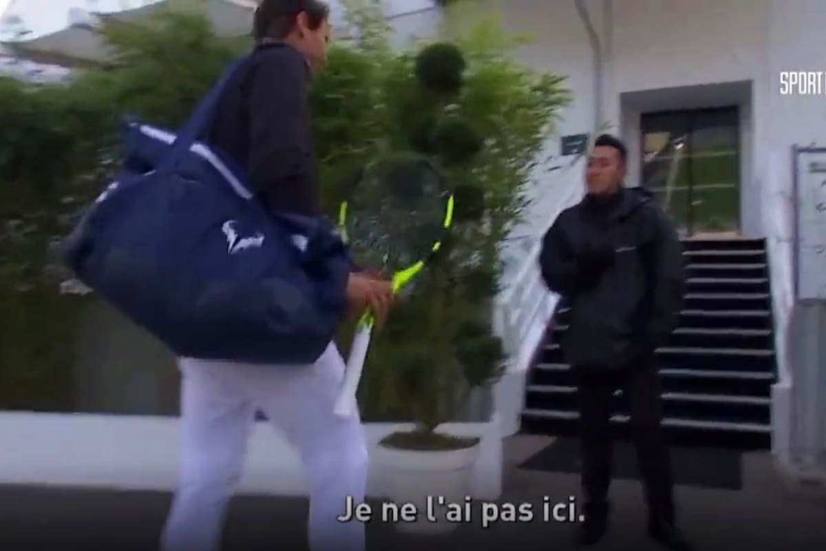 El guardia del Masters 1000 frena la entrada de Nadal