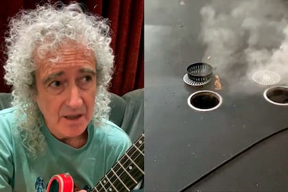El guitarrista de Queen y doctor en Física visitó el Apollo Theatre para desarrollar una solución a los conciertos en medio de la pandemia.