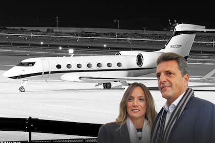 El Gulfstream de Francisco De Narváez en el que voló Sergio Massa al Caribe
