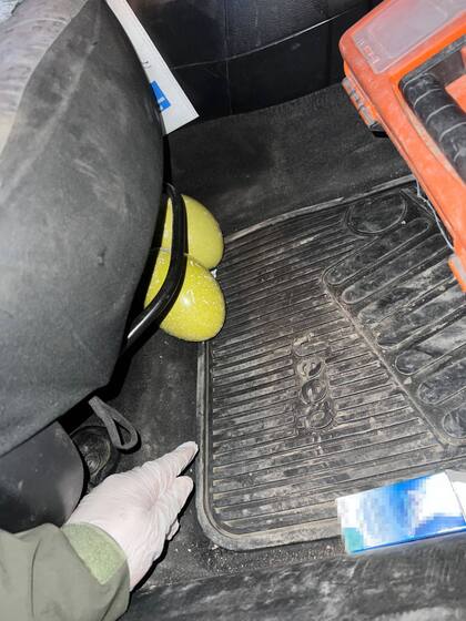 El hallazgo fue durante un control vehicular