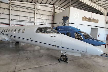 El hangar de la empresa Flyzar en el Aeropuerto de San Fernando