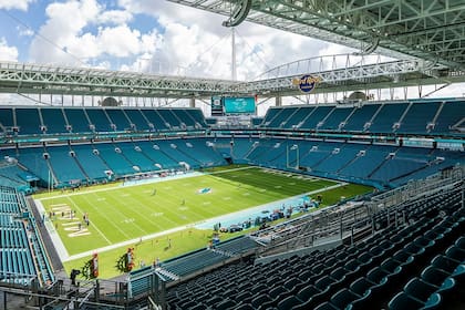El Hard Rock Stadium de Miami suele ser sede de partidos de fútbol americano