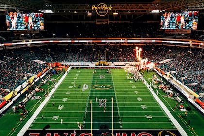 El Hard Rock Stadium es la sede de los Miami Dolphins en la NFL.