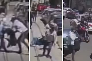 Un hombre fue atacado por motochorros que lo golpearon, le arrebataron la mochila y lo dejaron tirado en el piso