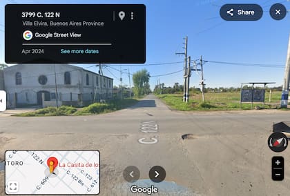 El hecho ocurrió en la esquina de las calles 122 y 609, en el barrio platense de Villa Alba.
