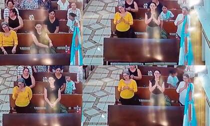 El hecho ocurrió en la iglesia Guadalupe de Tegucigalpa, capital de Honduras (Foto: X: @AlertaMundial2)