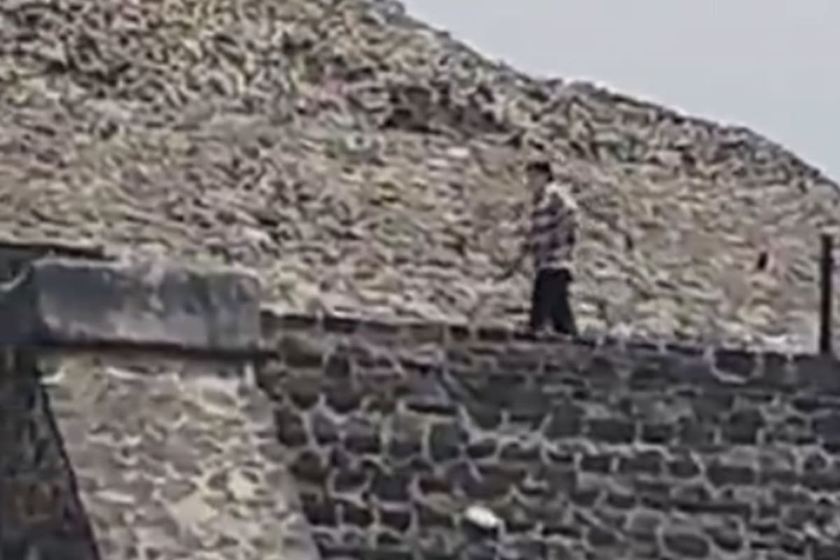 El hecho ocurrió en la Zona Arqueológica de Teotihuacán