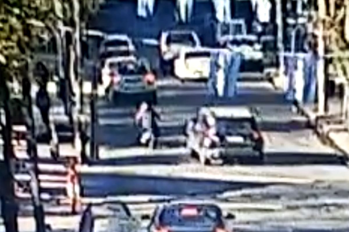 El hecho ocurrió en Vicente López y fue captado por cámaras de seguridad