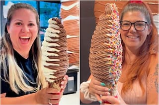 El helado del reto viral en Tampa: tiene 60 centímetros y hay que comerlo en tiempo récord para que sea gratis