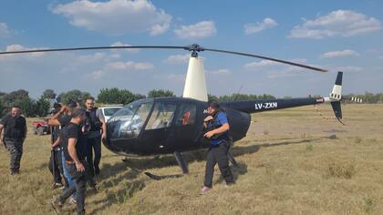 El helicóptero con el que planeaban rescatar al capo narco