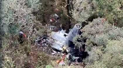El helicóptero fue encontrado en las Sierras de Santa Catarina