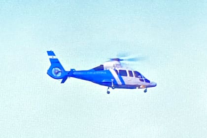 El helicóptero presidencial que transportó a Cristina Kirchner