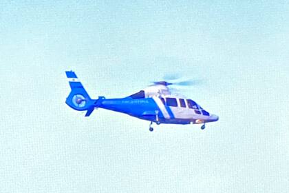 El helicóptero que transportó a Cristina Kirchner
