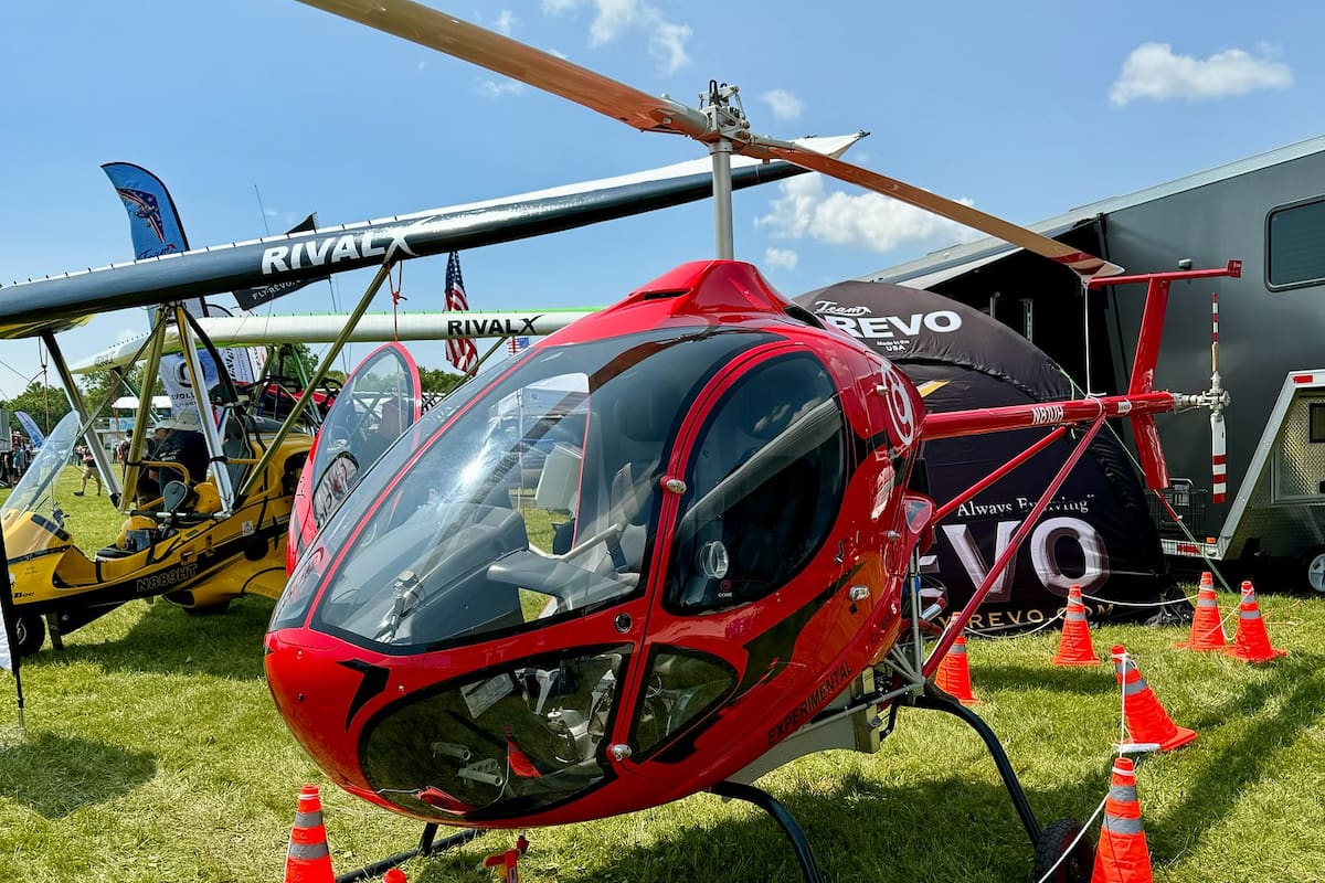 El helicóptero ultraliviano Cicaré 8 obtuvo el Premio Lindbergh al mejor helicóptero en su categoría en la expo AirVenture Oshkosh 2024