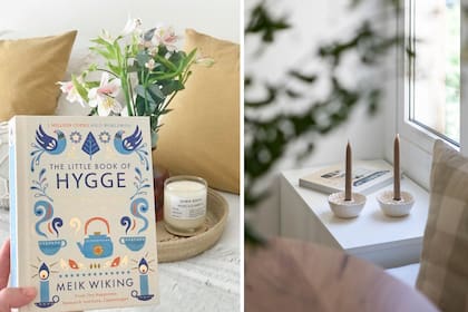 El hermano de Milagros vive en Dinamarca y le regaló este libro que está en sintonía con su estilo y sirvió como guía para le deco.