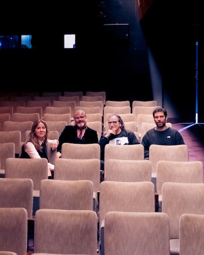 Zusy Praus, Helmut Ditsch, Charly García y Guillermo Tato Vega