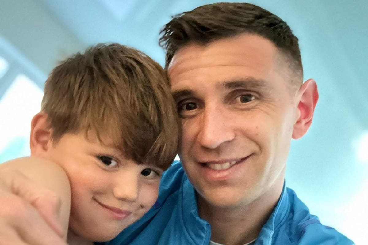 El hijo de Dibu Martínez mostró su talento en el arco