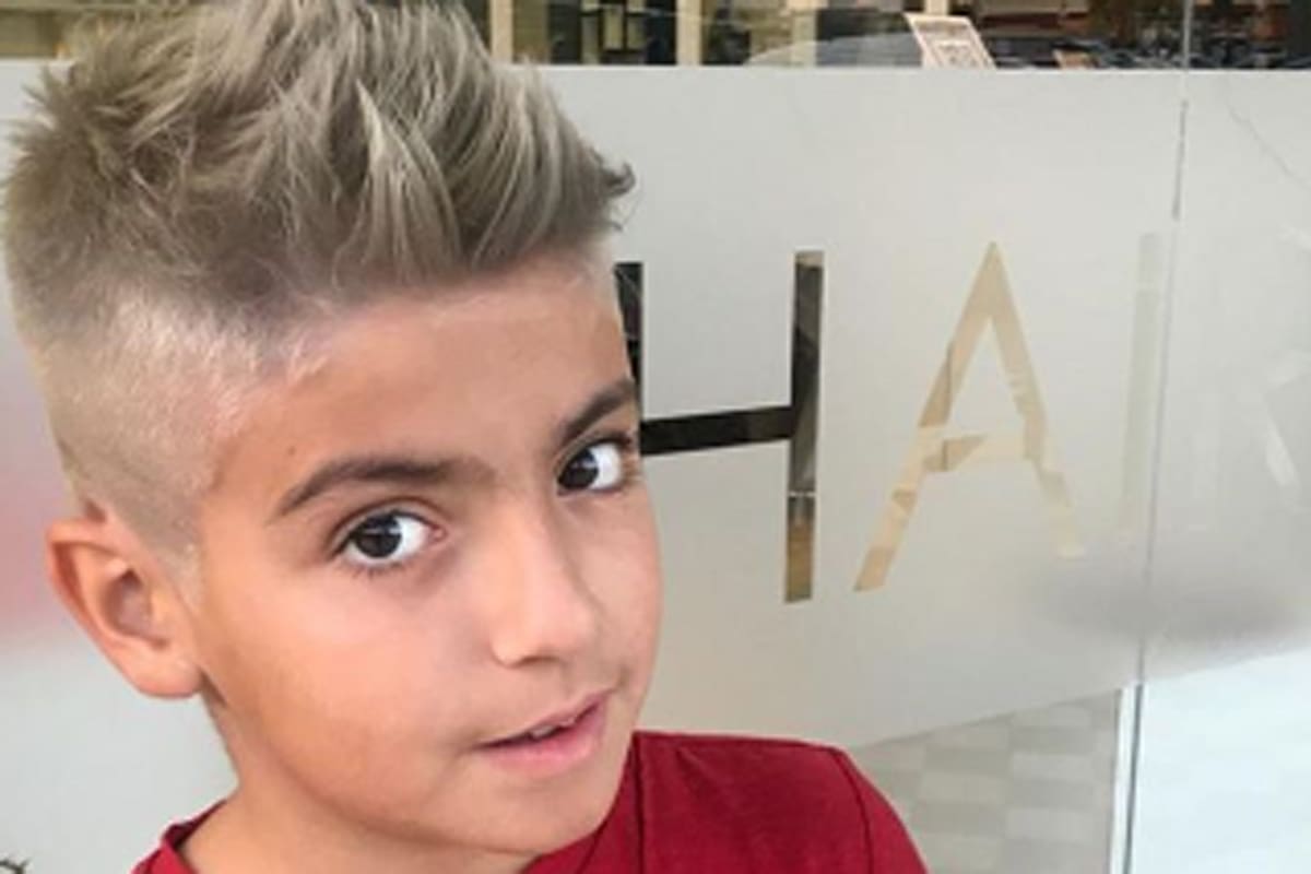 El hijo de Gianinna se despidió de su pelo negro