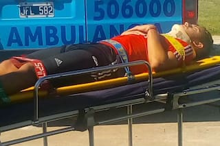 Un susto para Gallardo: Nahuel, su hijo, sufrió un duro golpe en la cabeza