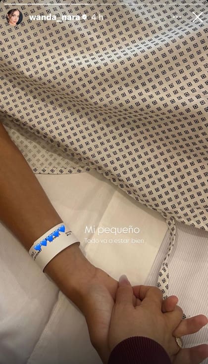 El hijo mayor de Wanda Nara fue operado de la nariz