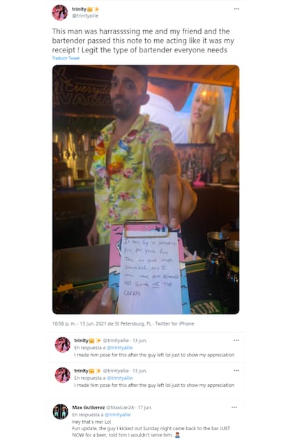 El hilo de Twitter donde la joven contó su experiencia