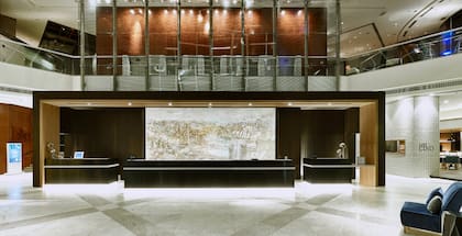 El Hilton Morumbi está pensado para viajeros corporativos, pero trabaja para prolongar su estadía en la ciudad.