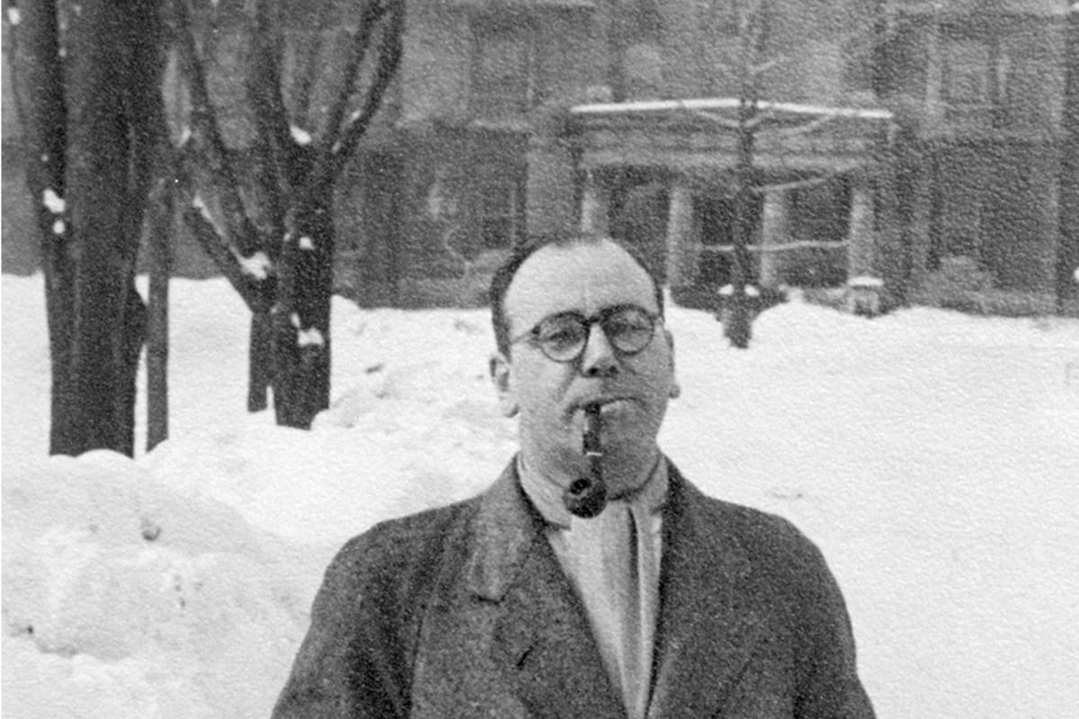 El historiador José Luis Romero (1909-1977) en Harvard, en 1952