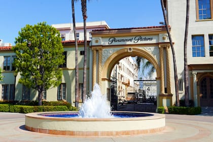 El histórico acceso a los estudios Paramount en Los Angeles
