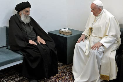 El histórico encuentro del Papa con Al-Sistani